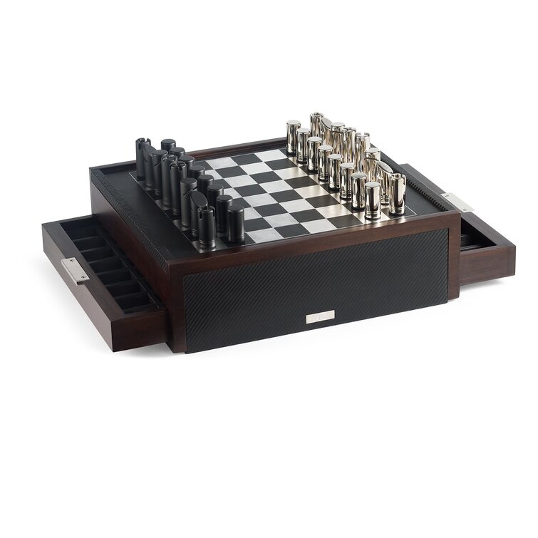 Sutton Black 3 in 1 - Chess, Checkers, and Backgammon Set Board Game
